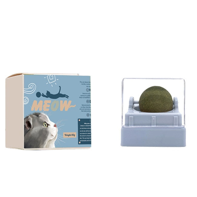 Brinquedo rotacional 360° com erva Catnip para gatos