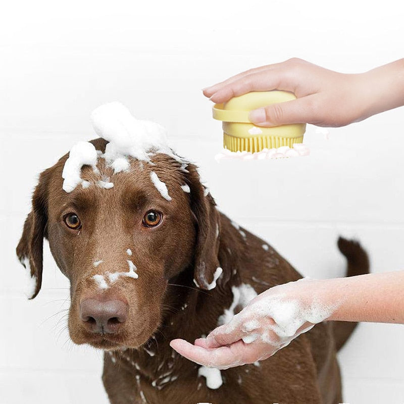 Escova de banho para cachorro